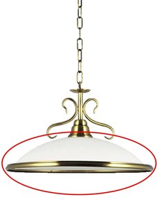 Prezent 75351 - Zapasowe szkło do żyrandola VIOLA E27