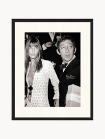 Oprawiony druk cyfrowy Serge Gainsbourg & Jane Birkin