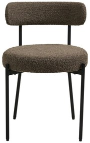 Brązowe tapicerowane krzesło Badalona – House Nordic