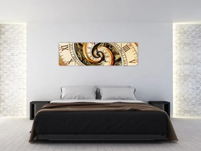 Obraz zegara (170x50 cm)