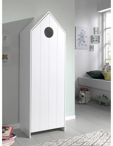 Biało-jasnoszara szafa dziecięca otwarta 173x171,5 cm CASAMI – Vipack