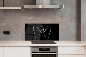 Panel szklany do Kuchni Akt: Nogi i Ręce Kobiety