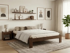 Łóżko ADA 160 x 200 cm, dąb Stelaż: Ze stelażem listwowym rolowanym, Materac: Materac Sommera