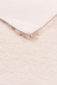 Dywan Futrzany Biały 60x90 cm Włochaty Miękki Dekoracyjny Antypoślizgowy