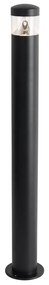 Nowoczesna lampa zewnętrzna czarna 80 cm IP44 z LED - Roxy