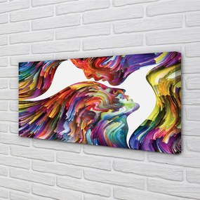 Zdjęcie na płótnie Kolorowy Obraz Twarzy