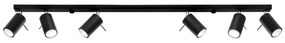 Czarna lampa sufitowa Nice Lamps Etna 6L