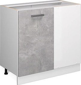 Szafka narożna beton 86x46x81.6 r-line