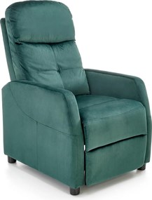 Rozkładany fotel wypoczynkowy z tkaniny velvet Felipe 2