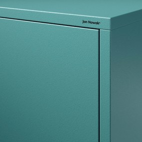 Szafka nocna metalowa morska Modern MIA, 424 x 595 x 400 mm