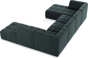 Niebieski aksamitny narożnik (w kształcie litery U) Aloha – Makamii