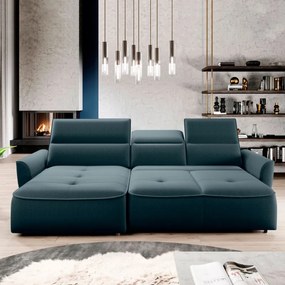 Narożnik MURILLO S Mini z elektryczną regulacją siedziska Lewostronny w tkaninie VOGUE 12 WERSAL