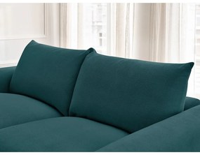 Niebieska rozkładana sofa 214 cm Ernest – Bobochic Paris