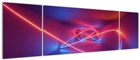 Obraz nowoczesnej abstrakcji (170x50 cm)