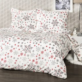 4Home Pościel mikroflanela Snowflakes, 140 x 200 cm, 70 x 90 cm