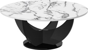 Okrągły stolik kawowy Capri 100 Hubertus marmur połysk