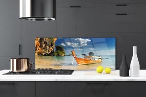 Panel Kuchenny Samotna Łódź Na Falach