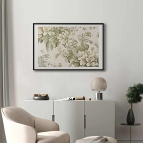 Plakat Vintage kwiaty 60x40 cm z ramą czarną z marginesem ARTGEIST B