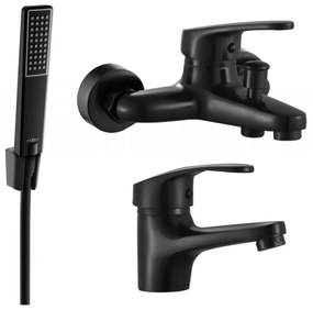 Mexen Erica R72 zestaw wannowy, czarny - 746403R72-70