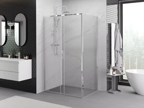 Mexen Exo-S kabina prysznicowa rozsuwana 130 x 100 cm, transparent, chrom - 8151-130-100-01-00