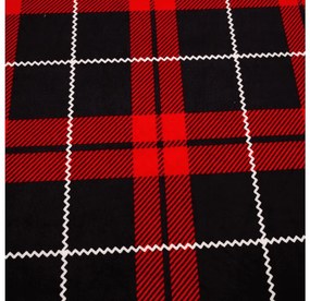 PrzytulneMieszkanie.pl Prześcieradło z mikropluszu ALBURY 90x200 cm czerwone