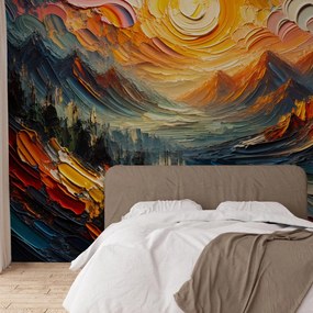 Fototapeta - Góry zalane słońcem (196x136 cm)