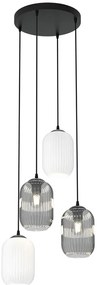 Nowoczesna lampa wisząca z czterema kloszami - D165 C0-K15
