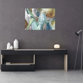 Obraz na szkle - Abstrakcyjny obraz postaci (70x50 cm)