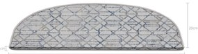 Szare dywaniki na schody zestaw 16 szt. 20x65 cm Cottage Warmth – Vitaus