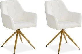 Krzesło jadalniane 56x86x60 cm beżowe