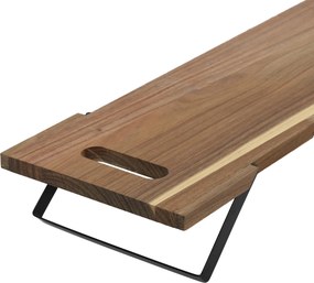 Taca drewniana prostokątna do serwowania przekąsek, 67,5 x 20 x 7 cm
