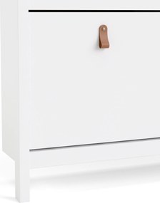 Elegancka szafka na obuwie Madrid biały mat