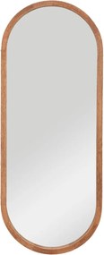 Lustro owalne w drewnianej ramie Gianni, 35 x 90 cm
