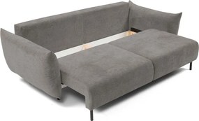 Sofa ADEL z funkcja spania i pojemnikiem JASNY GRAFIT OVER THE HORIZON 90