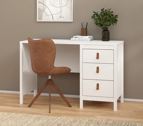 Biurko komputerowe Madrid 3 szuflady biały mat