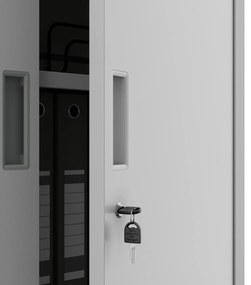 Szafa JAN Compact 1750 x 800 x 400 mm, szara