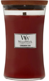 WoodWick Świeca zapachowa w dużym słoiku Cinnamon Chai, 609 g