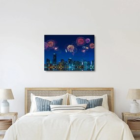 Obraz - Fajerwerki w Miami (70x50 cm)