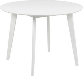 Okrągły nierozkładany stół Roxby Actona 105 cm, kolor biały