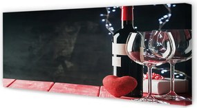 Zdjęcie na płótnie Serce w Blasku Lampek