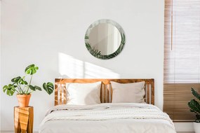 Lustro dekoracyjne okrągłe Liście paproci