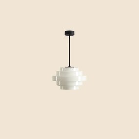 Minimalistyczna lampa sufitowa Filo S z mlecznym kloszem