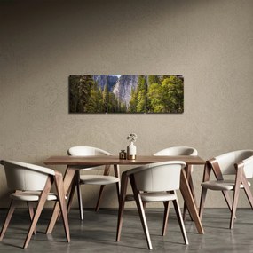 Obraz skał (z zegarem) (90x30 cm)
