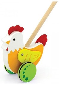 Viga toys drewniany pchacz edukacyjny kurka