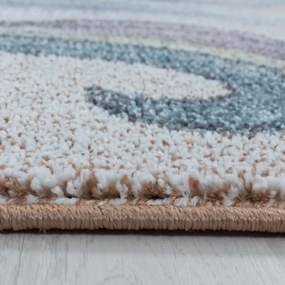 Dywan dziecięcy Funny jednorożec złoty 200 cm x 290 cm