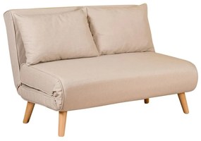 Beżowa rozkładana sofa 120 cm Folde – Artie