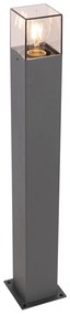 Zewnetrzna Nowoczesna lampa podłogowa zewnętrzna 70 cm ciemnoszara IP44 - Denmark Nowoczesny Oswietlenie zewnetrzne