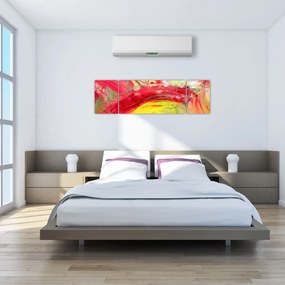 Obraz abstrakcji - malarstwo (170x50 cm)