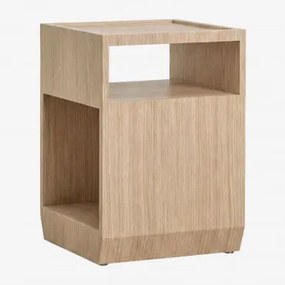 Szafka Nocna 35x35 Cm Z Mdf I Okleiną Brisbane Jasny Dębowy Brąz - Sklum