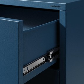 Komoda szafka metalowa granatowa Modern CARLA, 800 x 1015 x 400 mm